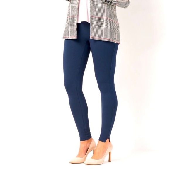 SPANX Ankle Ponte Split Leg Leggings - Picture 1 of 9